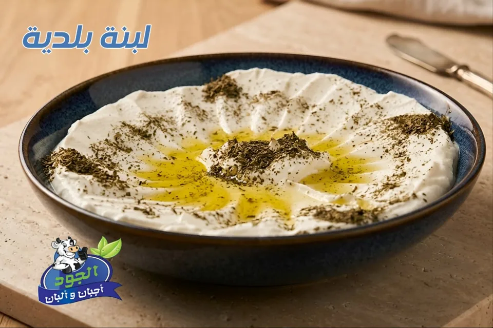 لبنة الجود مع الزيت والزعتر
